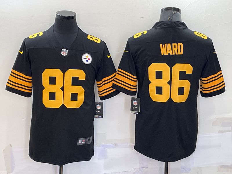 Men Pittsburgh Steelers 86 Ward Black 2022 Nike Limited Vapor Untouchable NFL Jerseys